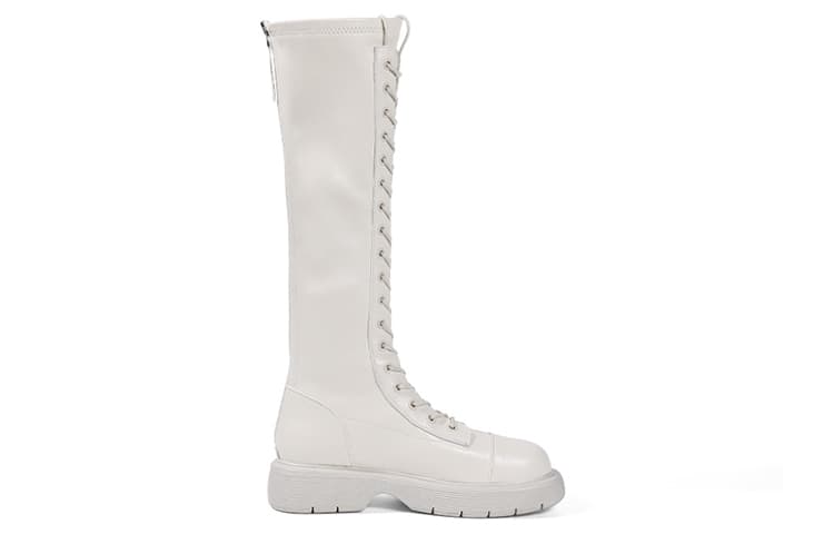 DAPHNE PU Knee high Black