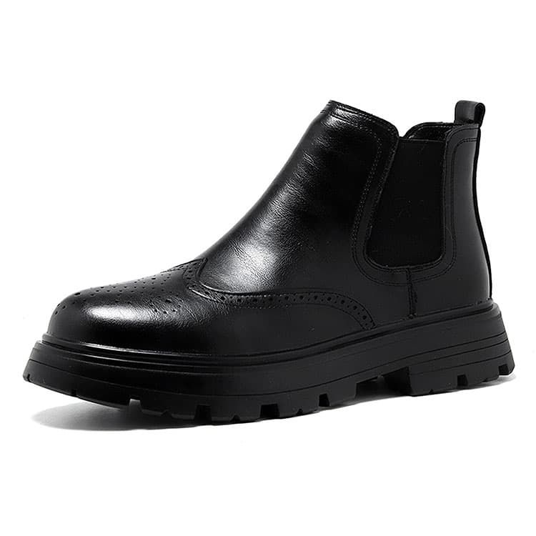 KAQIAODI Microfiber Short Chelsea Black Black
