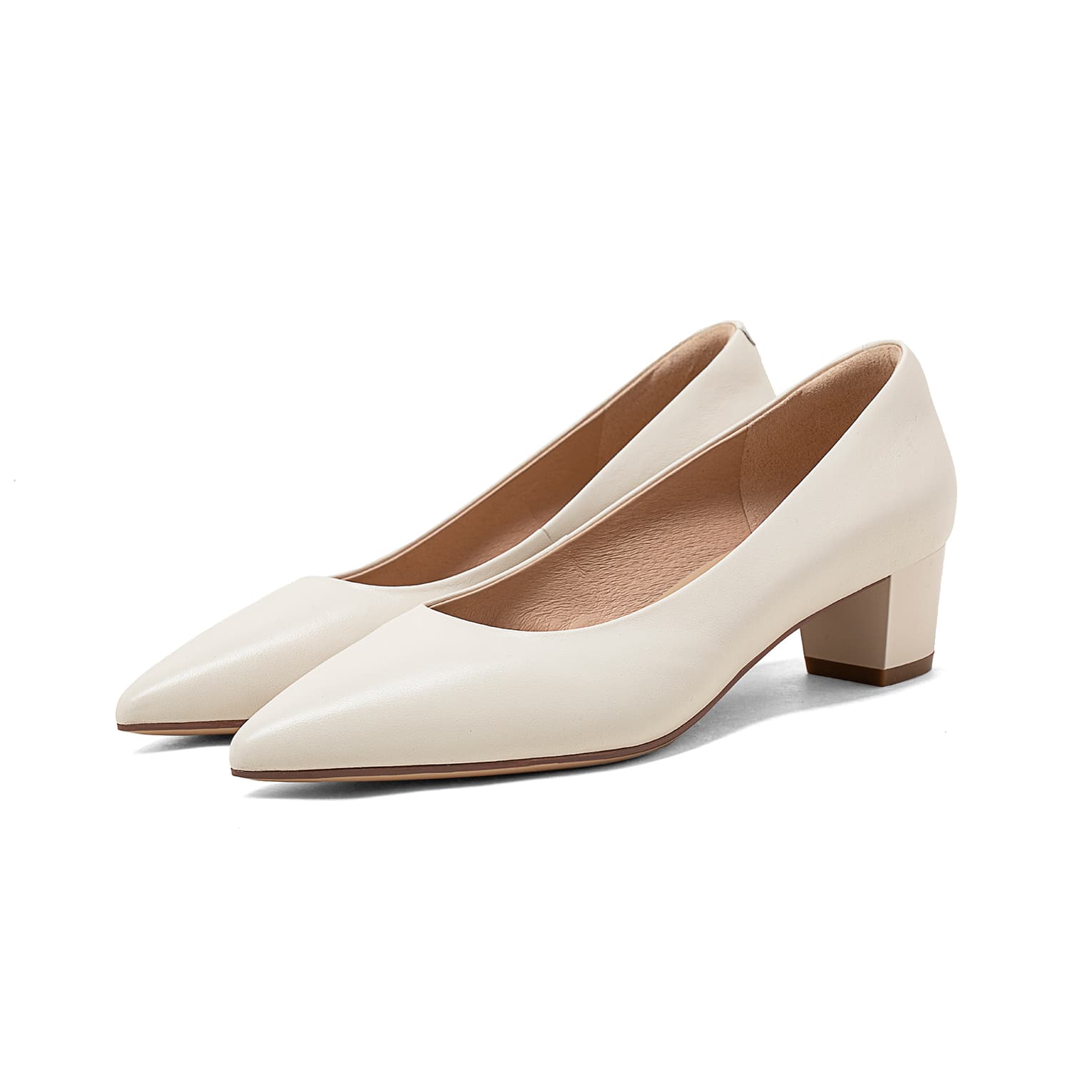 COMELY Sheepskin Chunky Heel 4cm
