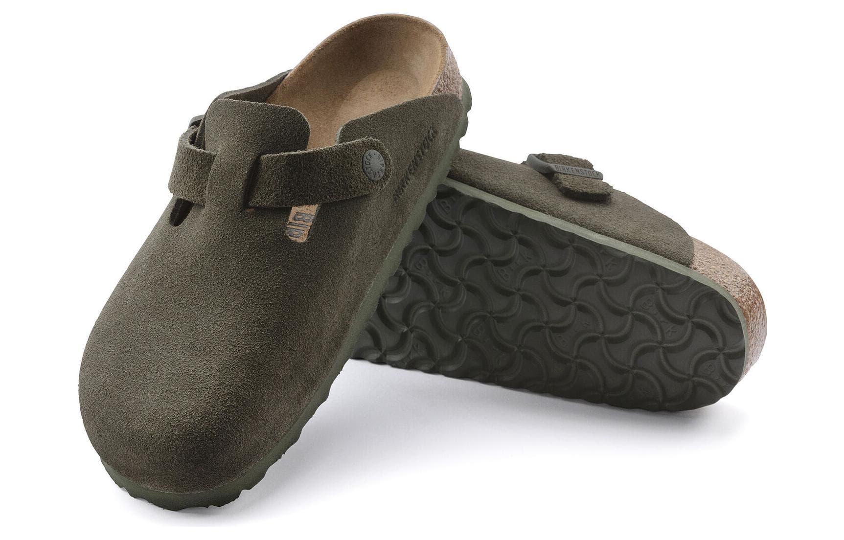 Birkenstock Boston No Special Function Closed Toe Slippers Green