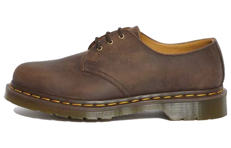 Dr.Martens 1461 Crazy Horse Cow Flat Brown Yellow