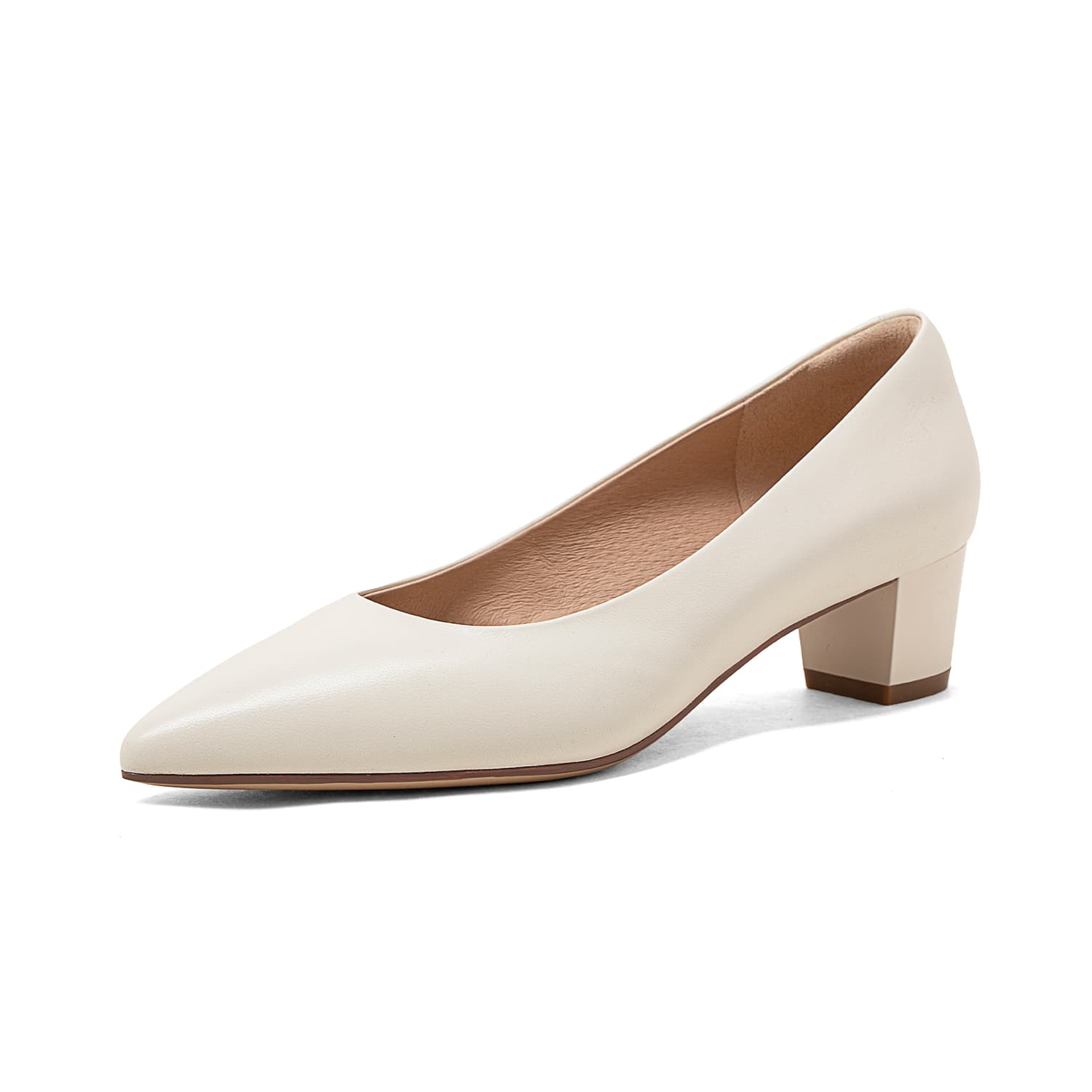 COMELY Sheepskin Chunky Heel 4cm