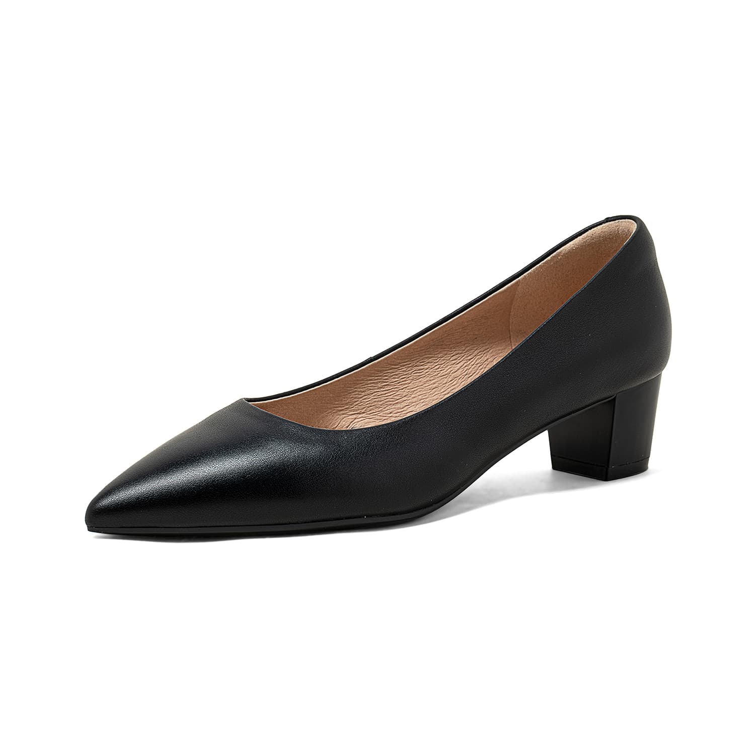 COMELY Sheepskin Chunky Heel 4cm