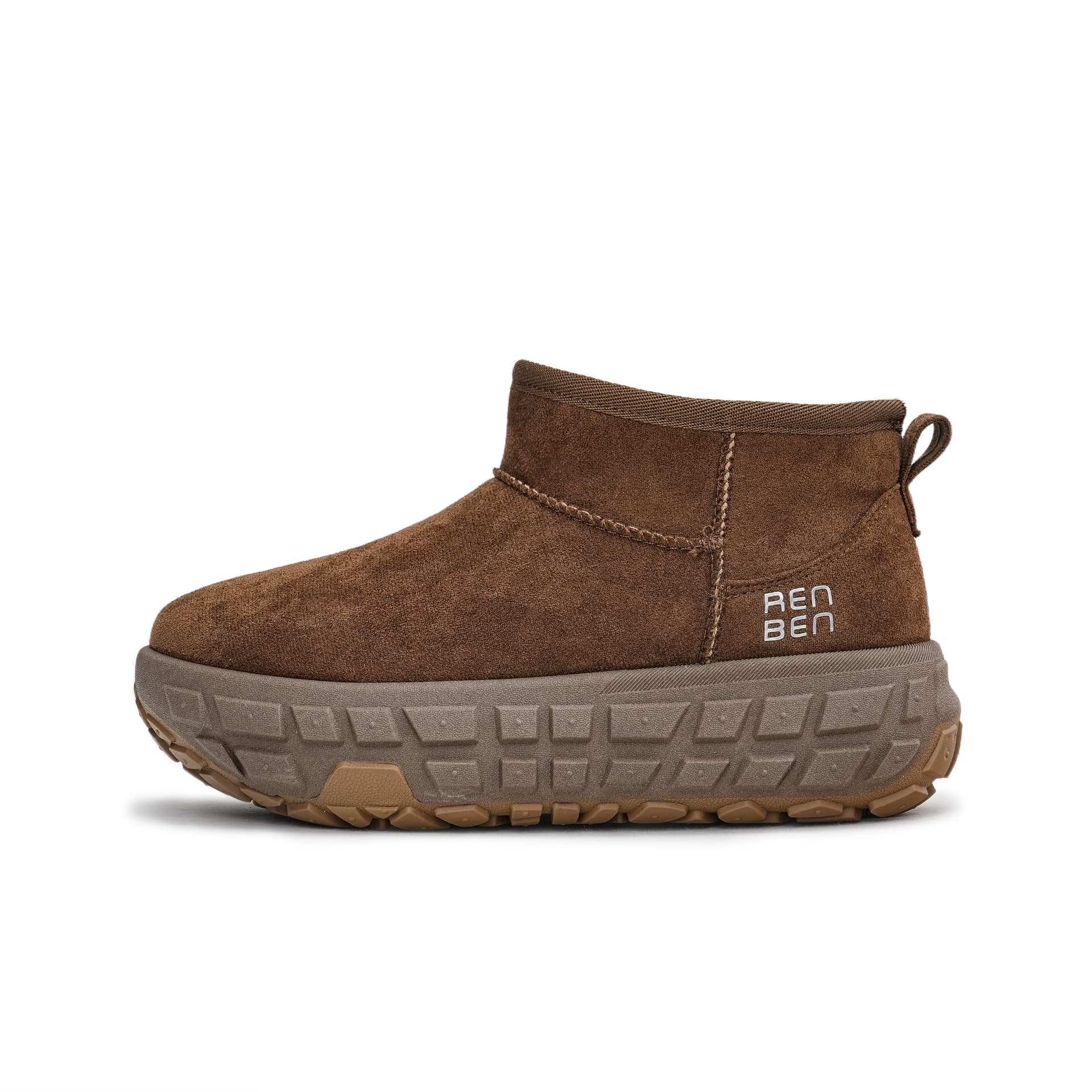 RENBEN1986 Winter Tire Bottom Thickened Fleece Lined Thermal Shoe Short