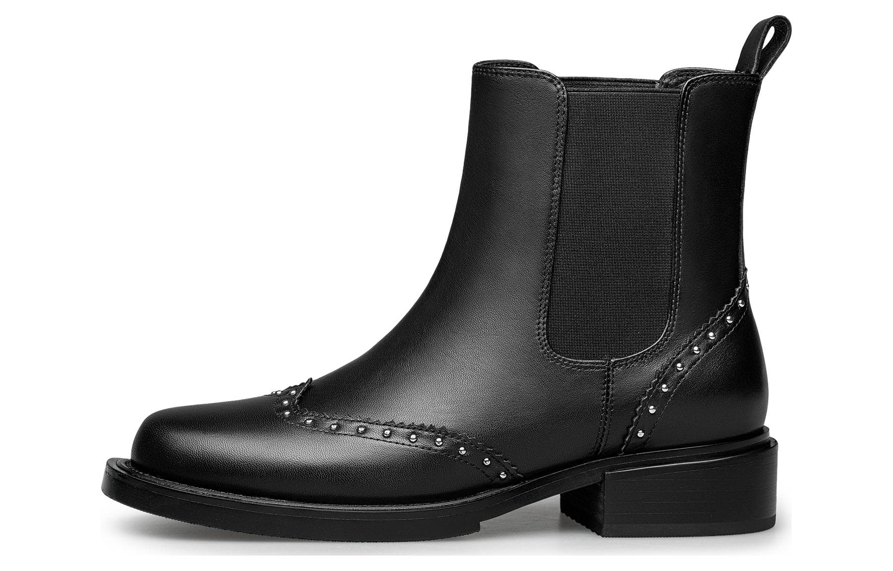ZRO Grain Cow Chelsea 3.3cm Black