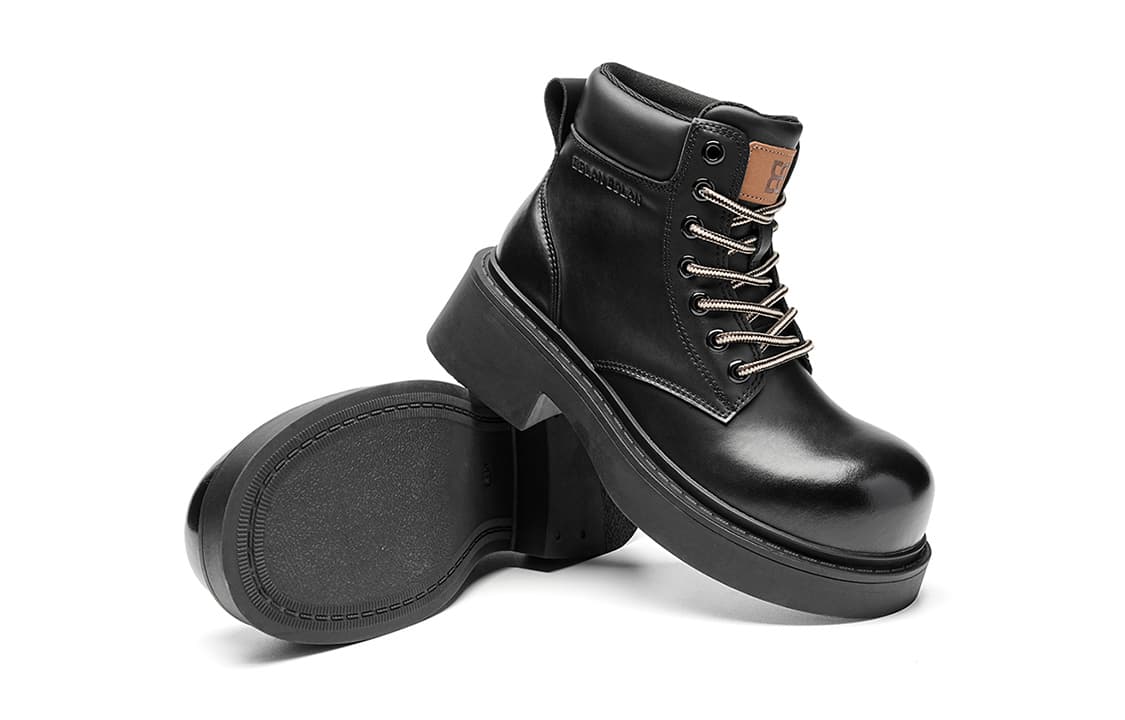 EBLAN Short Mid Calf Combat Black