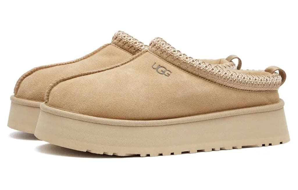 UGG Tazz Comfortable FleeceLined Winter Mules Quiet Closed Toe Slippers Mustard Seed