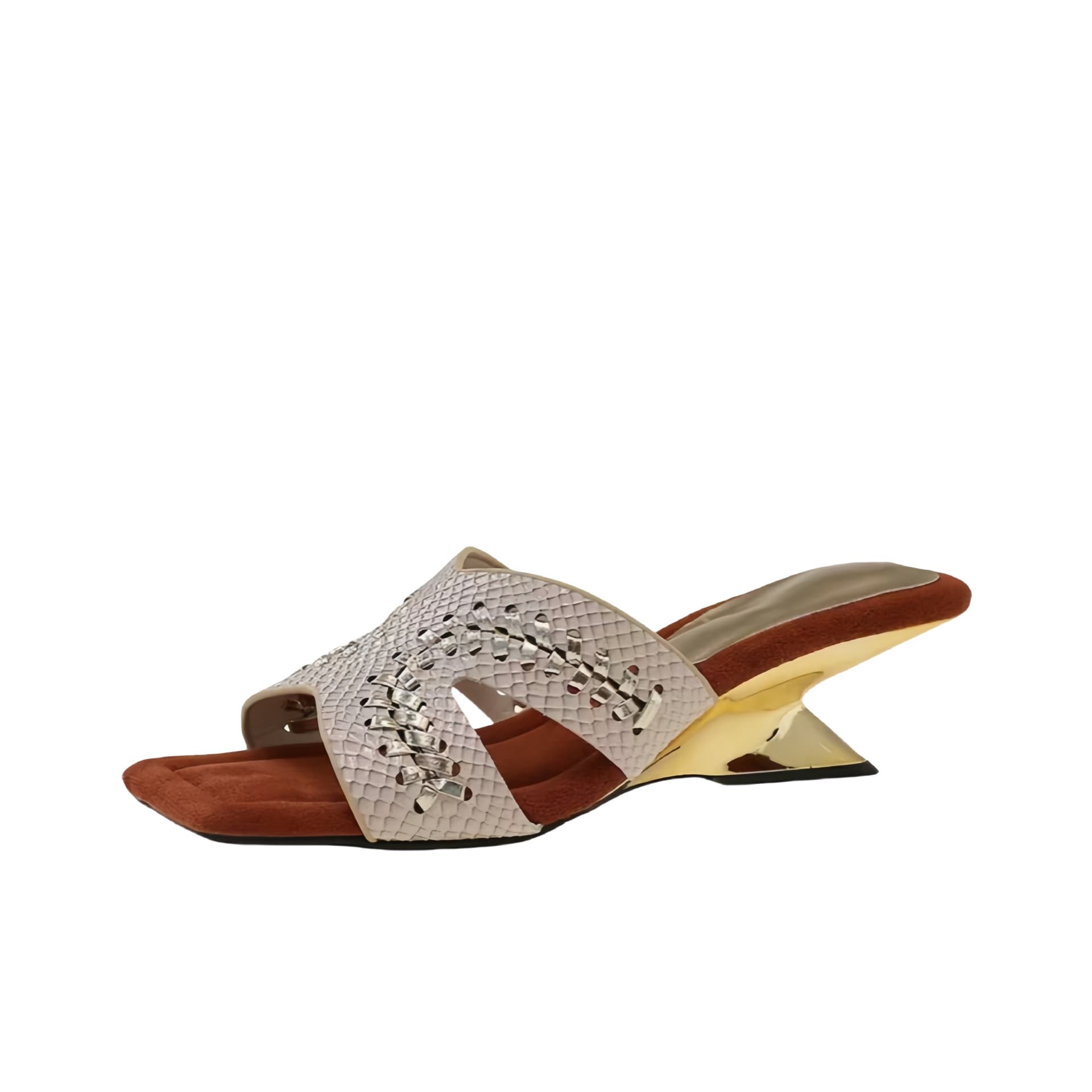 CPXO Slide Slippers Gold