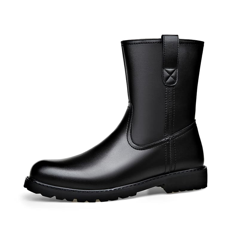 Beidouniao Cow Split Ankle Black Black NonFleeceLined