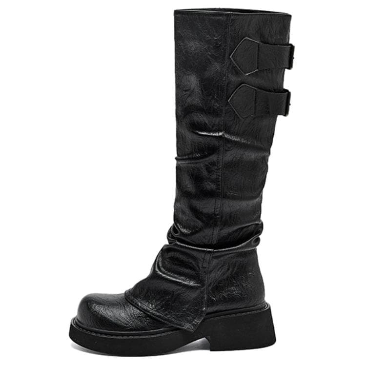 AGSDON Knee high 5CM Brown