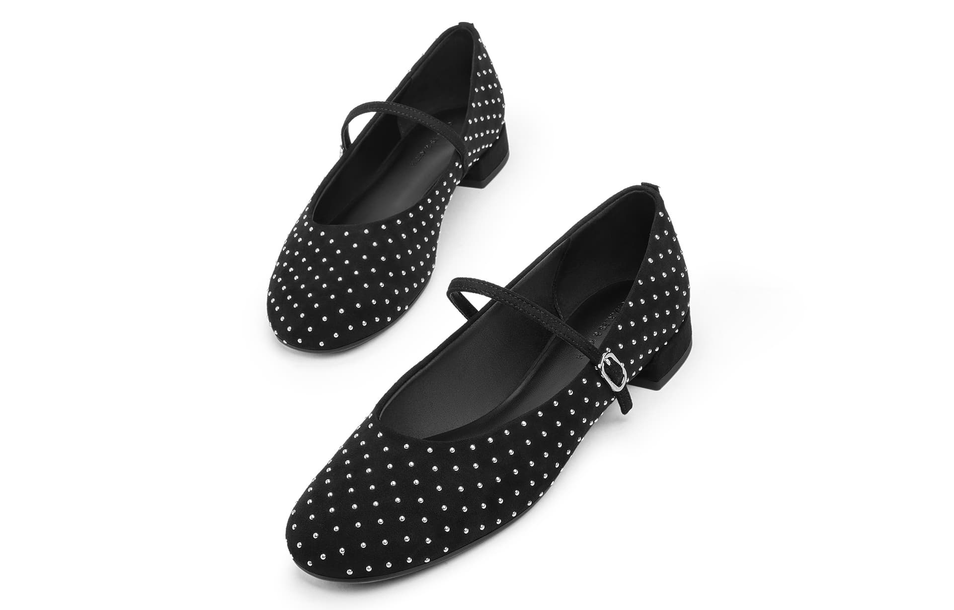 CHARLES&KEITH Small Ck Fabric Flat 2cm