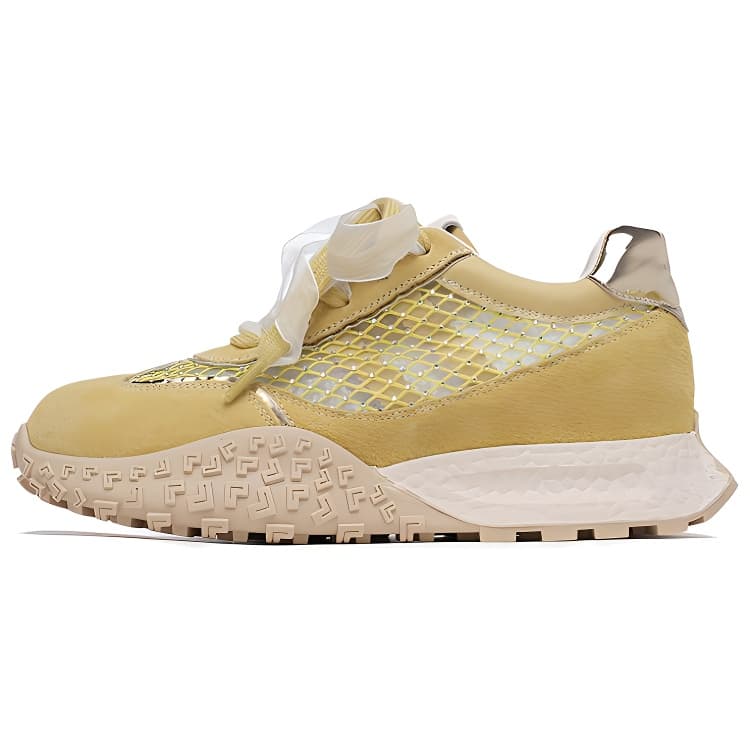 LINGPAO Pigskin Breathable Height Increasing Breathable Height Increasing Yellow