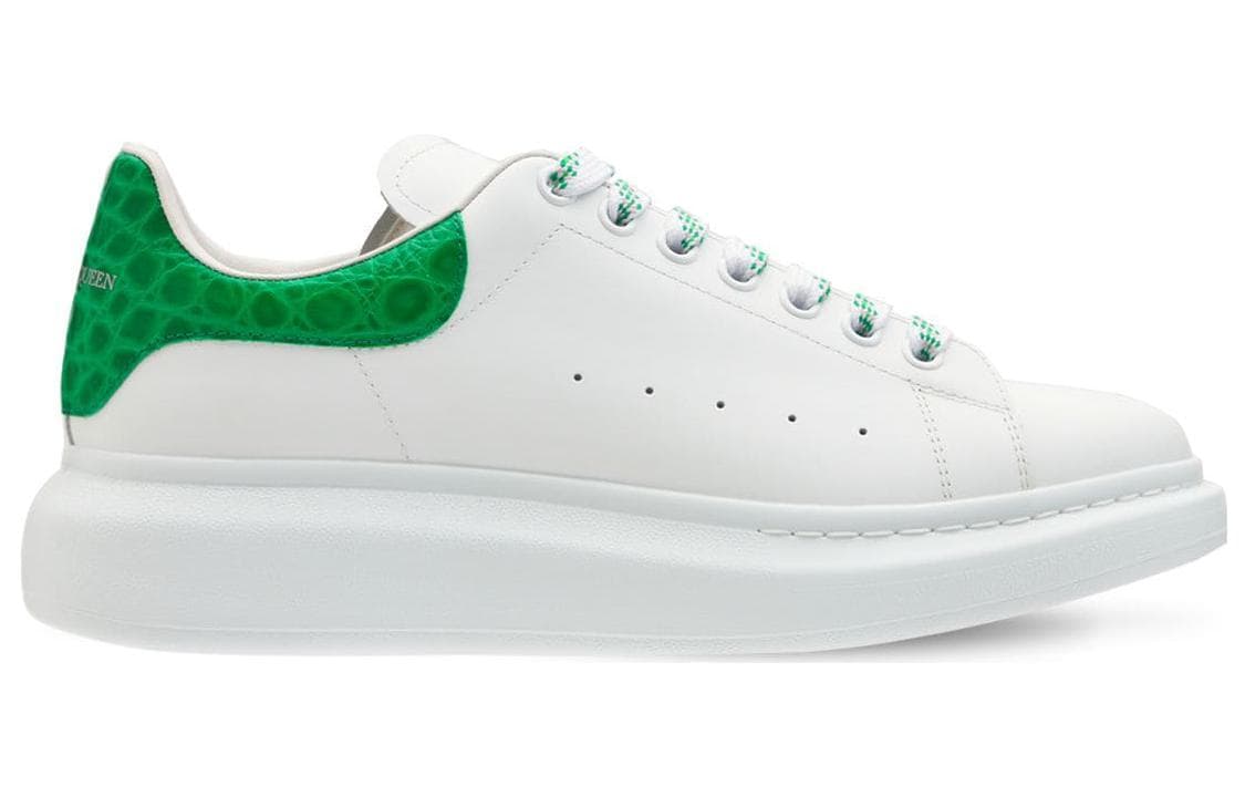 Alexander McQueen Oversized Sneaker 'White Green Crocodile'