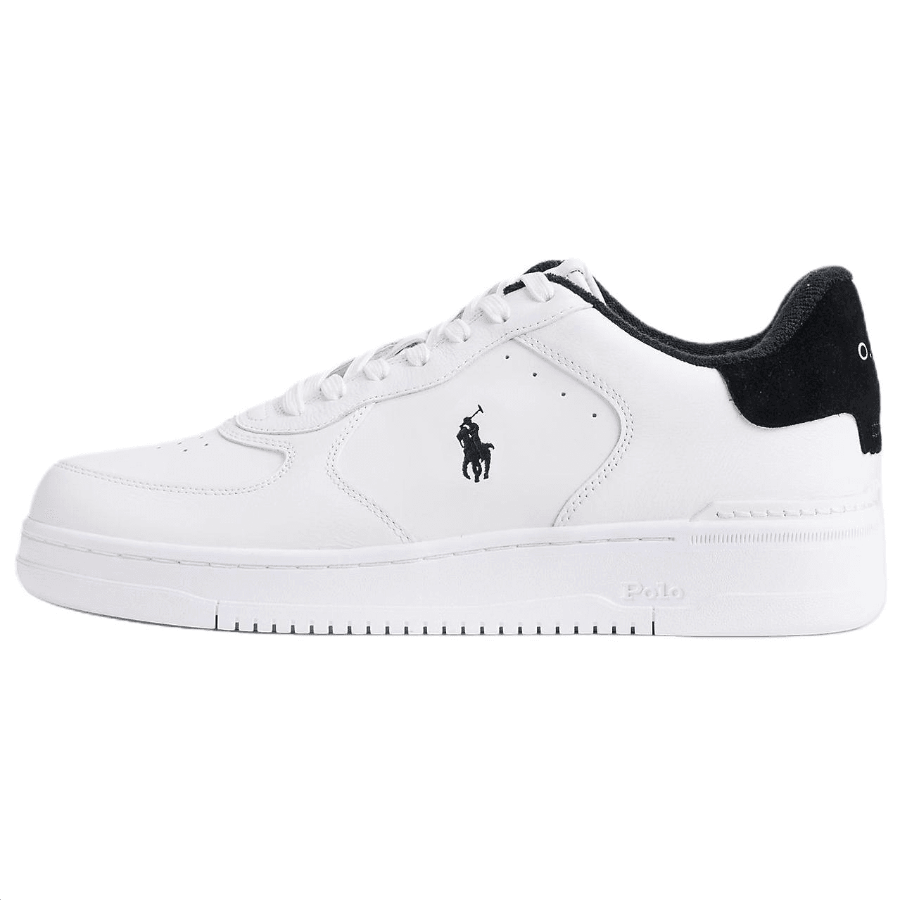 Polo Ralph Lauren Court Masters Leather, Suede White & Black