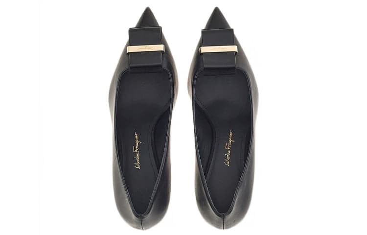 FERRAGAMO Slim Heel 7cm Black