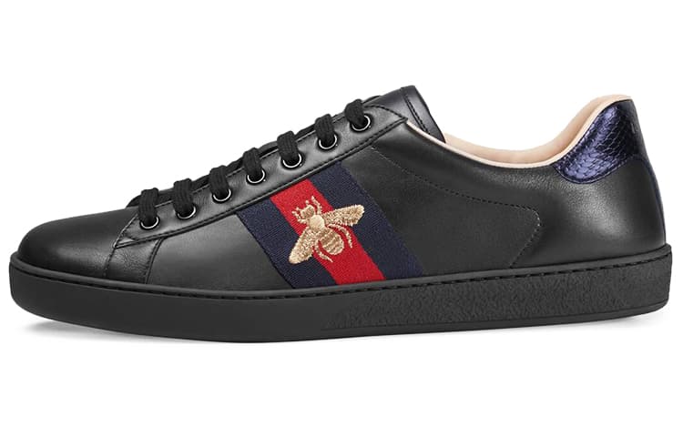 GUCCI Ace Embroidered Black Bee