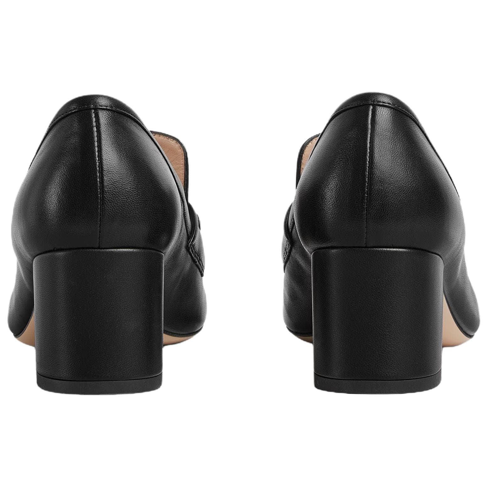 GUCCI Horsebit Chunky Heel 5.5cm Black