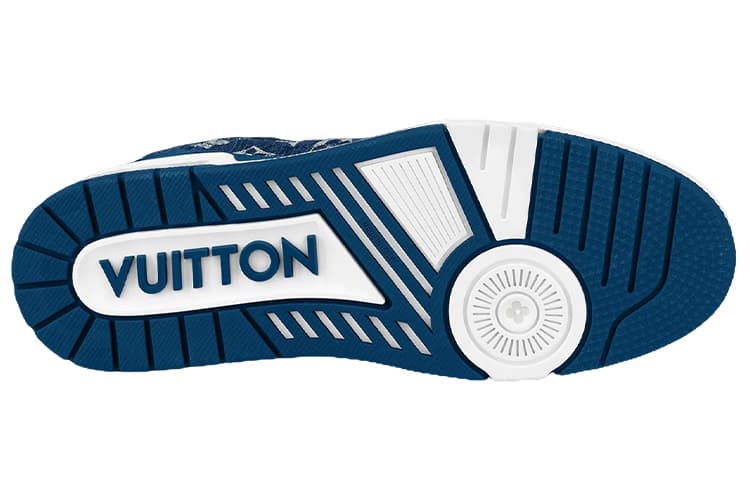 LOUIS VUITTON Trainer White Blue