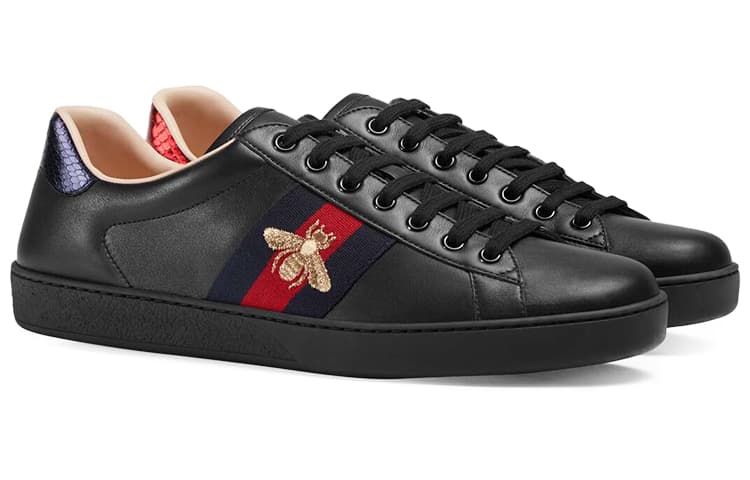 GUCCI Ace Embroidered Black Bee