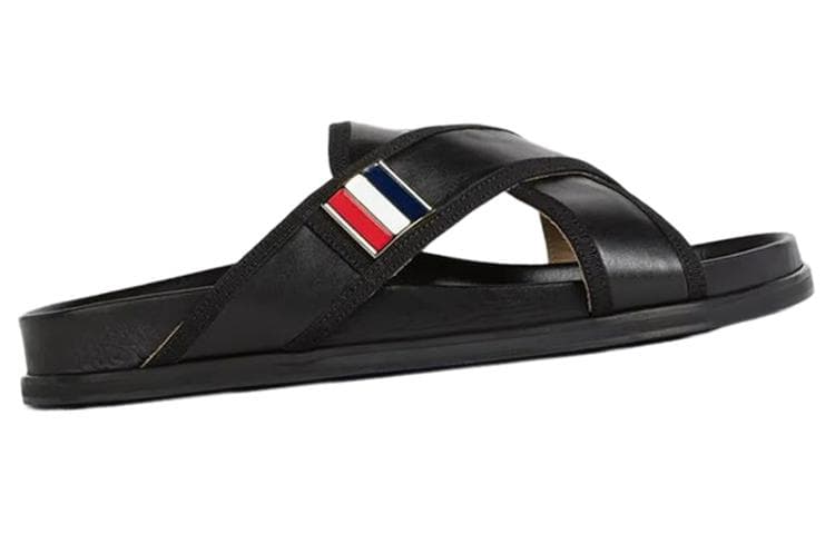 Thom Browne cross-strap flat