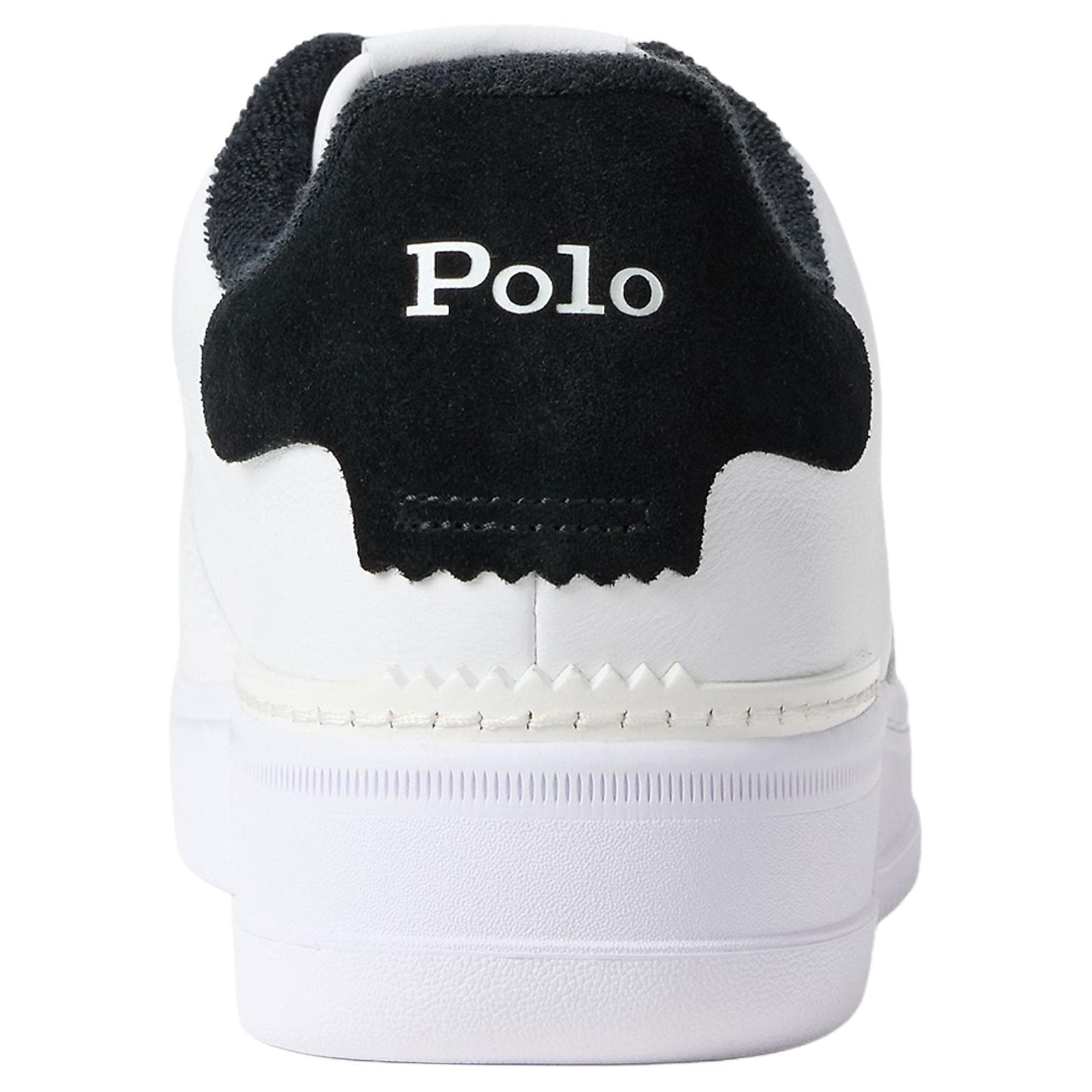 Polo Ralph Lauren Court Masters Leather, Suede White & Black
