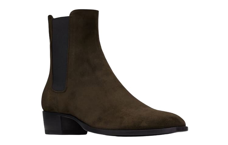 SAINT LAURENT Wyatt Block Heel Chelsea