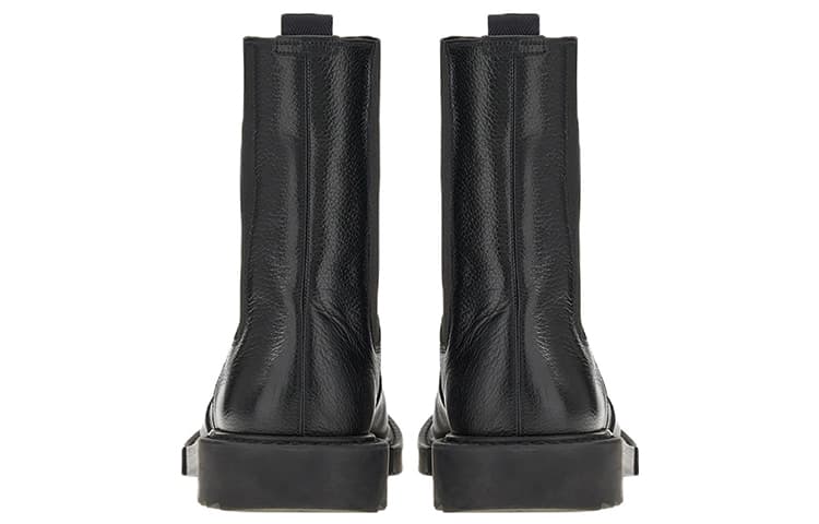 FERRAGAMO Calfskin Short Chelsea Black