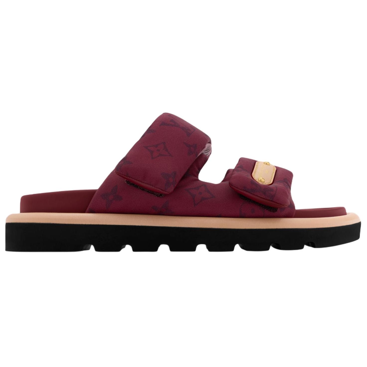 LOUIS VUITTON Slide Slippers Red