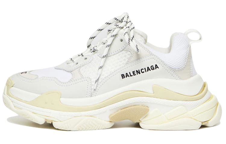 Balenciaga Triple S Comfortable Chunky White Distressed