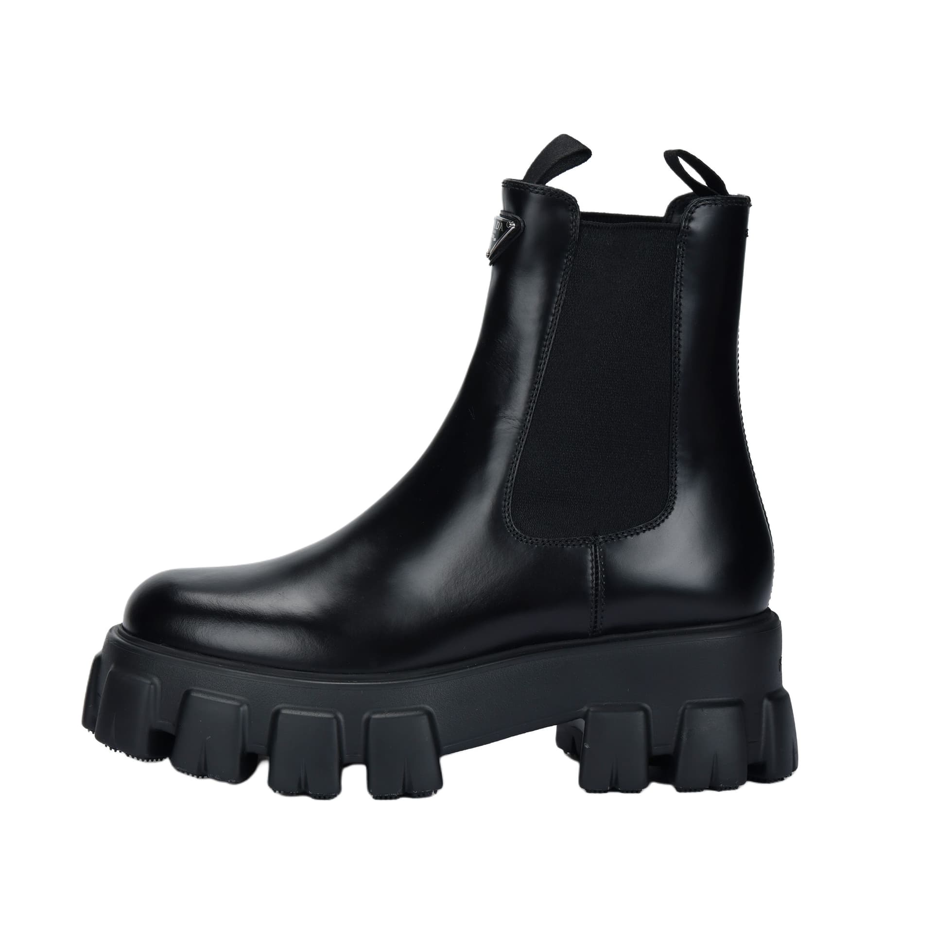 PRADA Monolith Ankle Length Chelsea 5.5cm Black