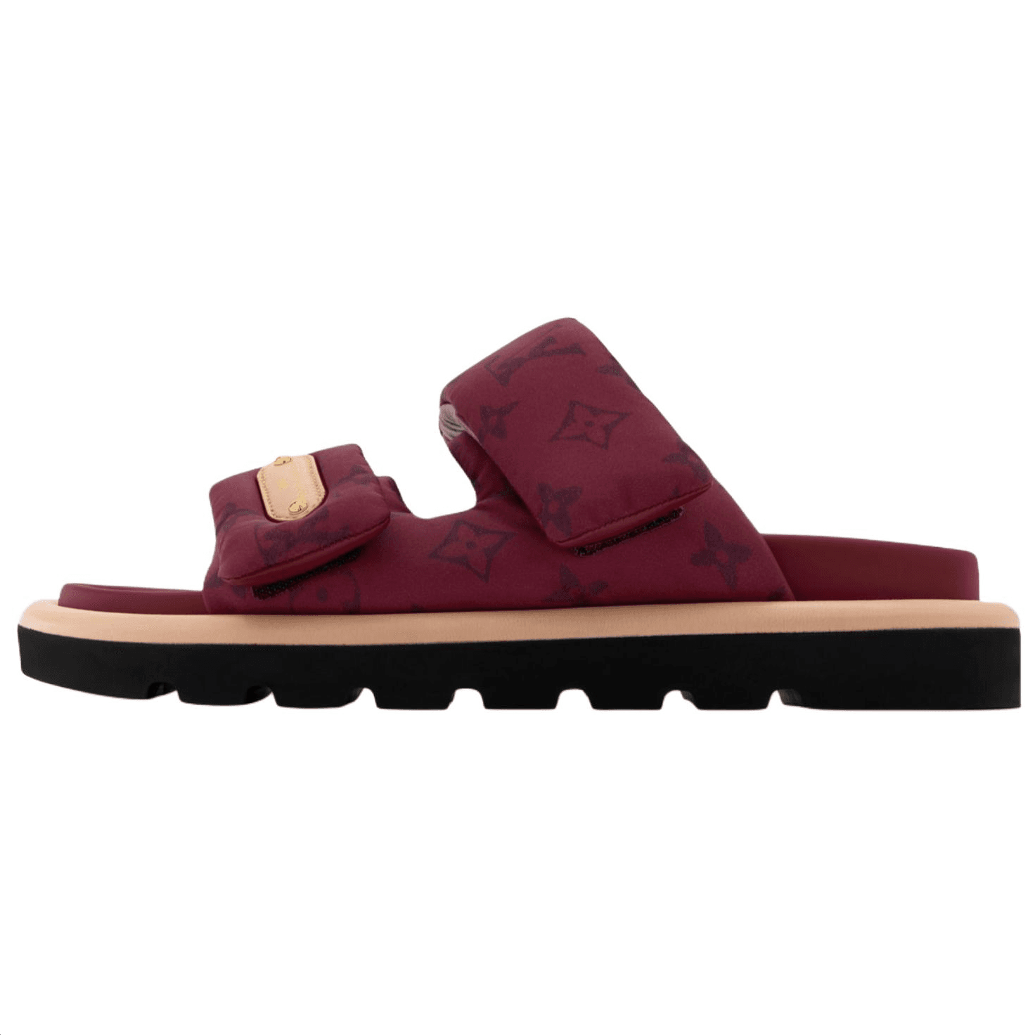LOUIS VUITTON Slide Slippers Red