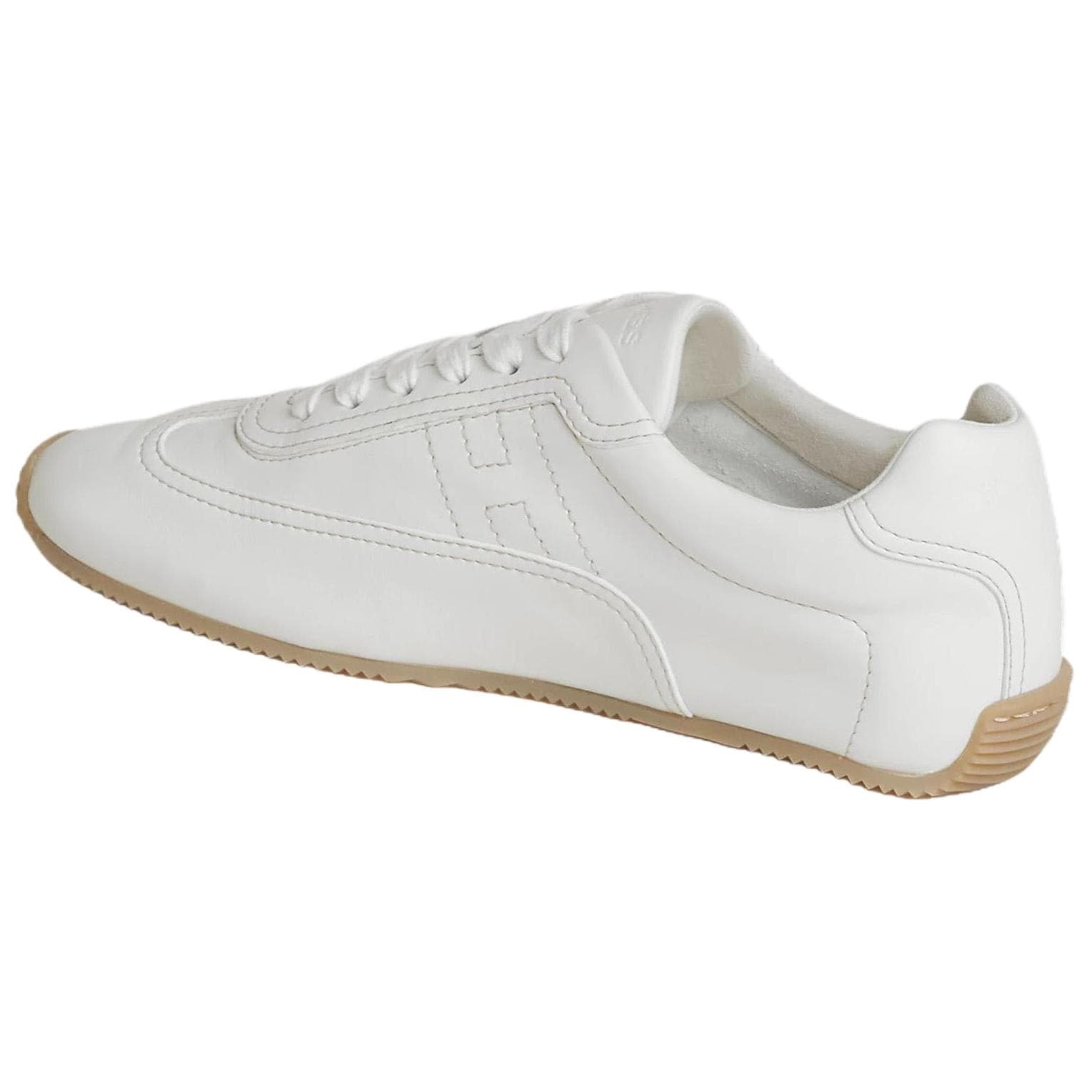 HERMES Master Cow Lowtop White