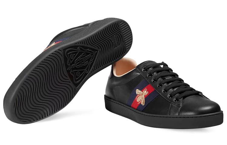 GUCCI Ace Embroidered Black Bee