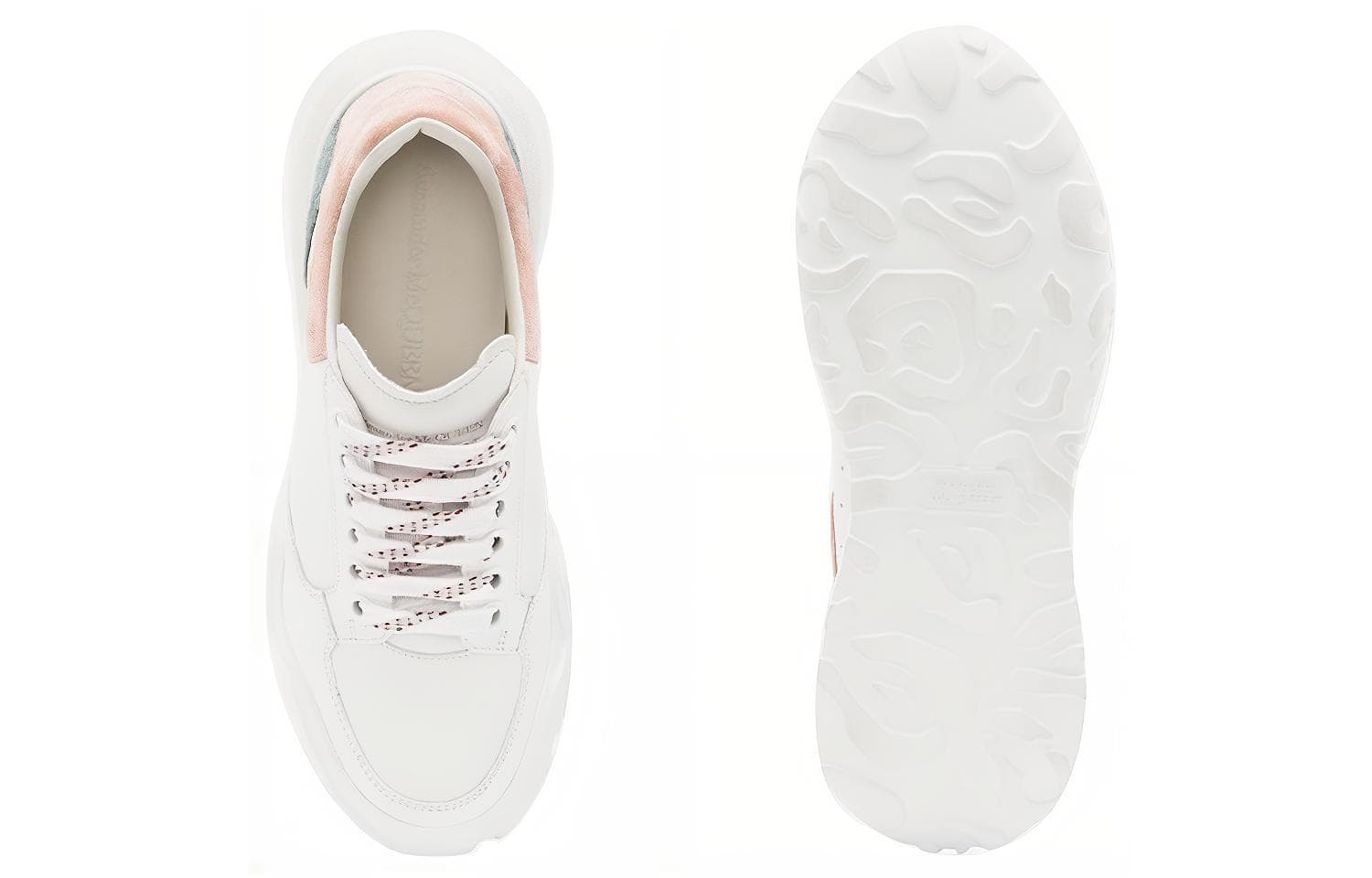 Alexander McQueen Court Trainer White Taffy Blue Shell Pink