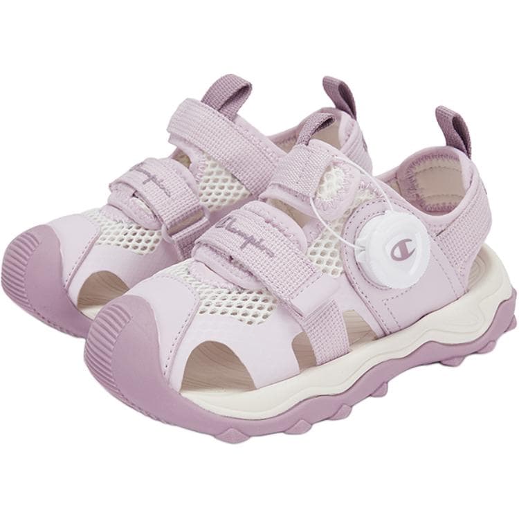 Champion Synthetic Leather, Textile Kick Breathable Sandal Purple Kids'