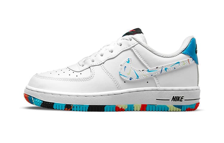 Nike Air Force 1 LV8 3 White Blue Black Children Aged 3 7 Years Old 31