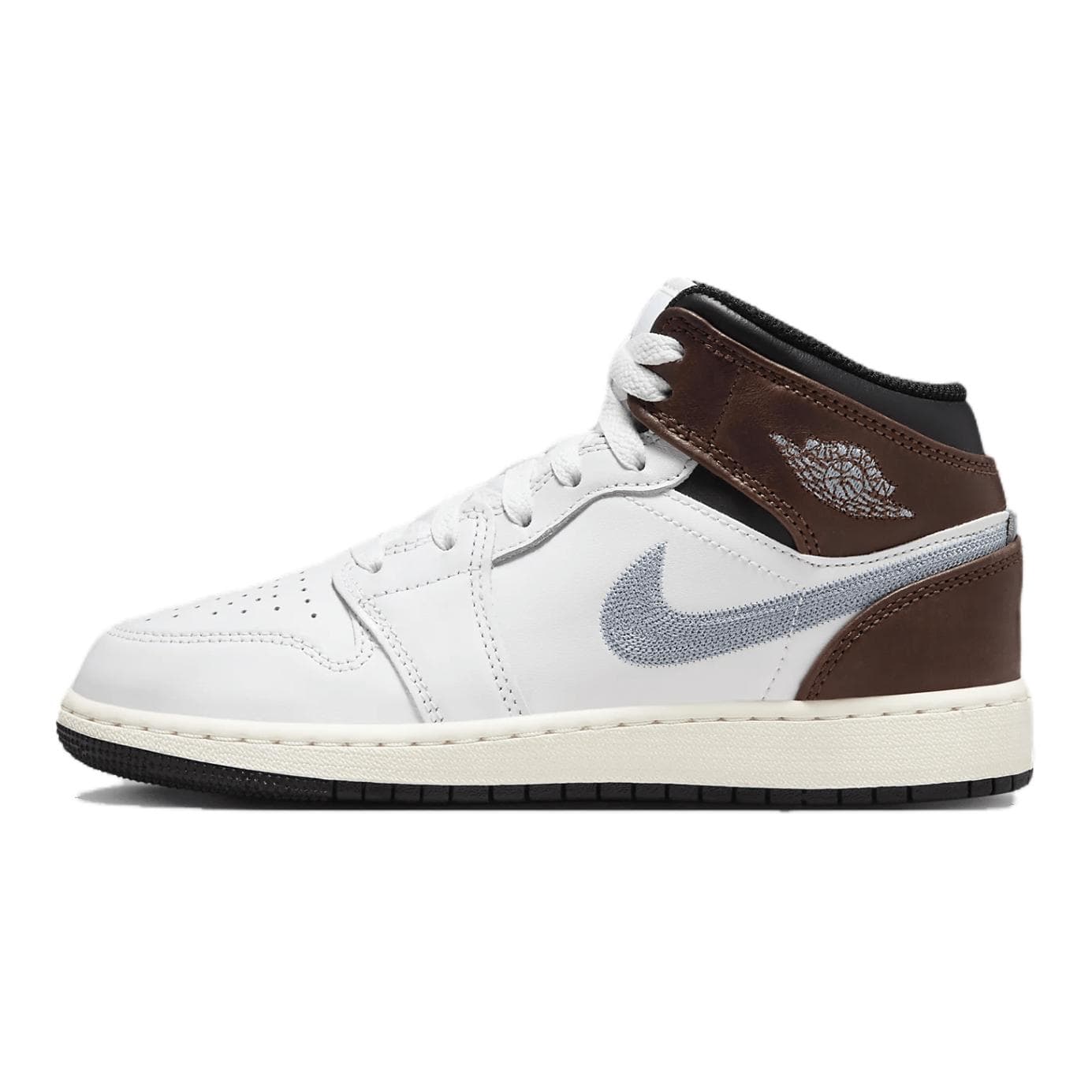 Jordan 1 Mid SE White Brown Blue Grey GS
