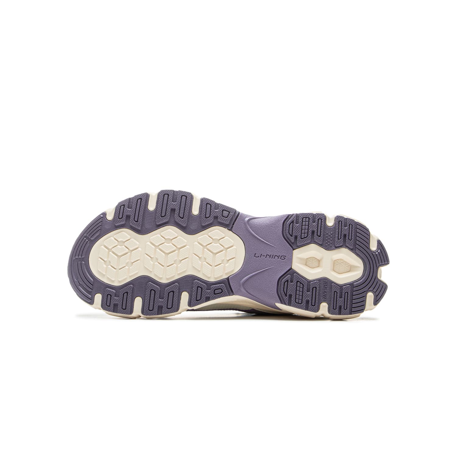 Li Ning YOUNG Synthetic Leather, Textile White Purple
