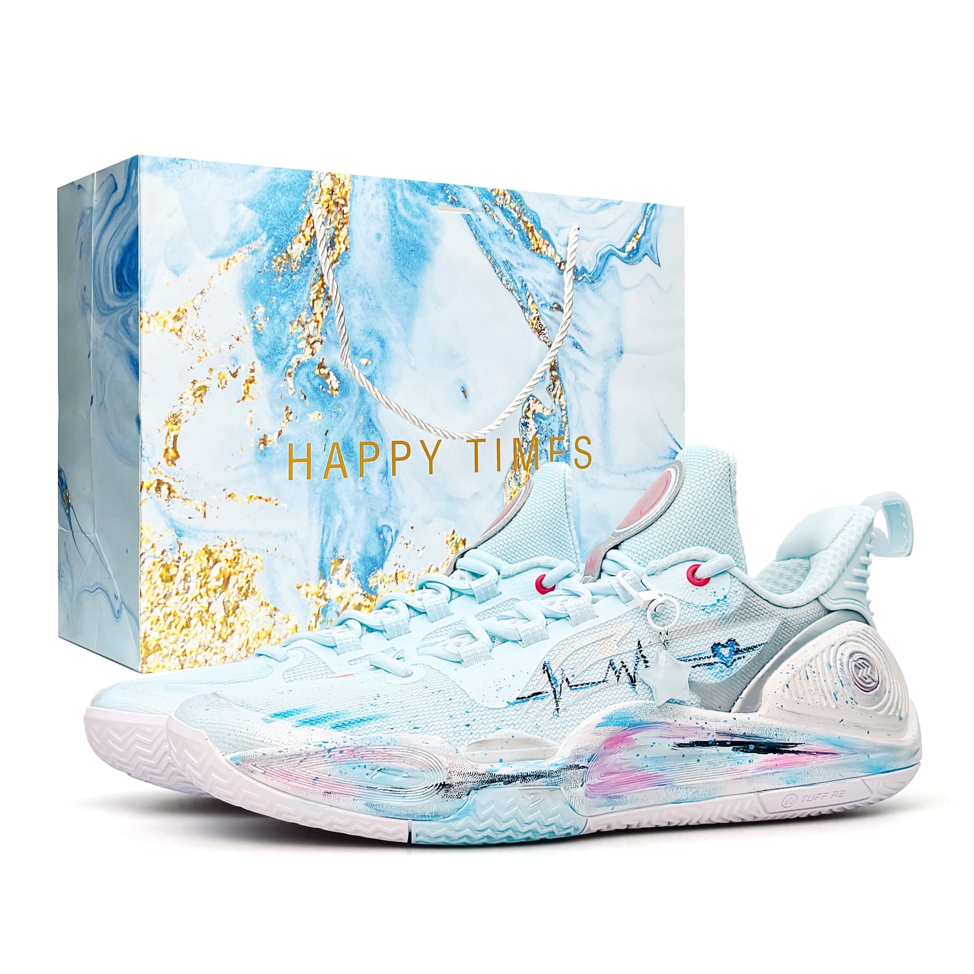 LiNing Flash Strike 9 Heartbeat Wave, Special Shopping Bag CNY Horse Year Edition Lowtop