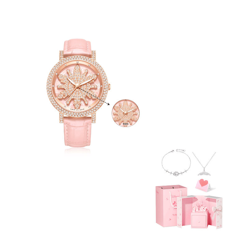 Disney Frozen Quartz Movement Strap Watch Watch Pink Watch Dial Pink Strap