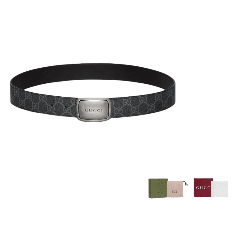 GUCCI Fabric Black Width: 3.5cm