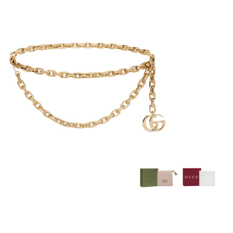 Gucci chain Gg belt Gold