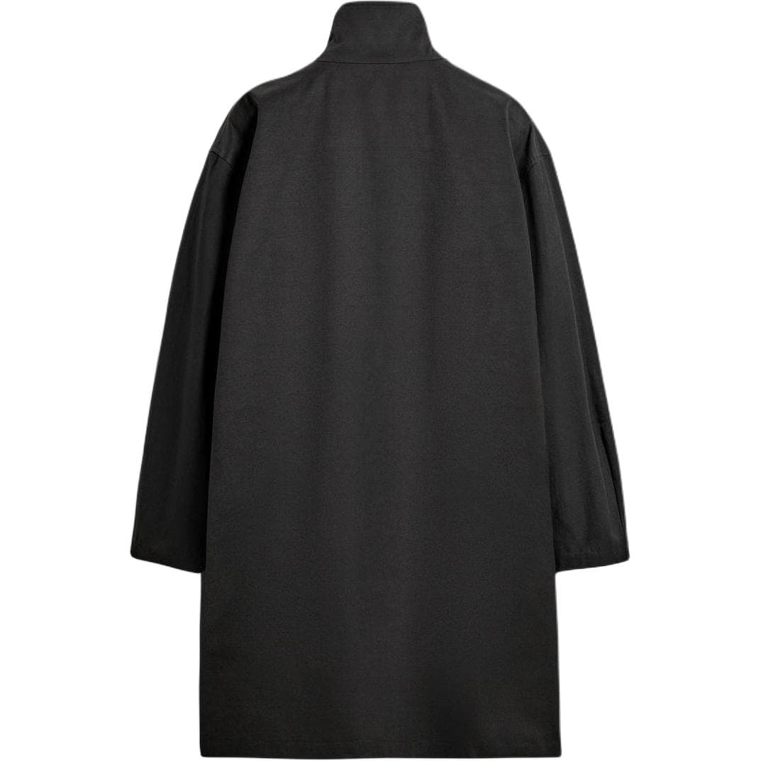 ZARA Parka Black Stand Collar Moderate
