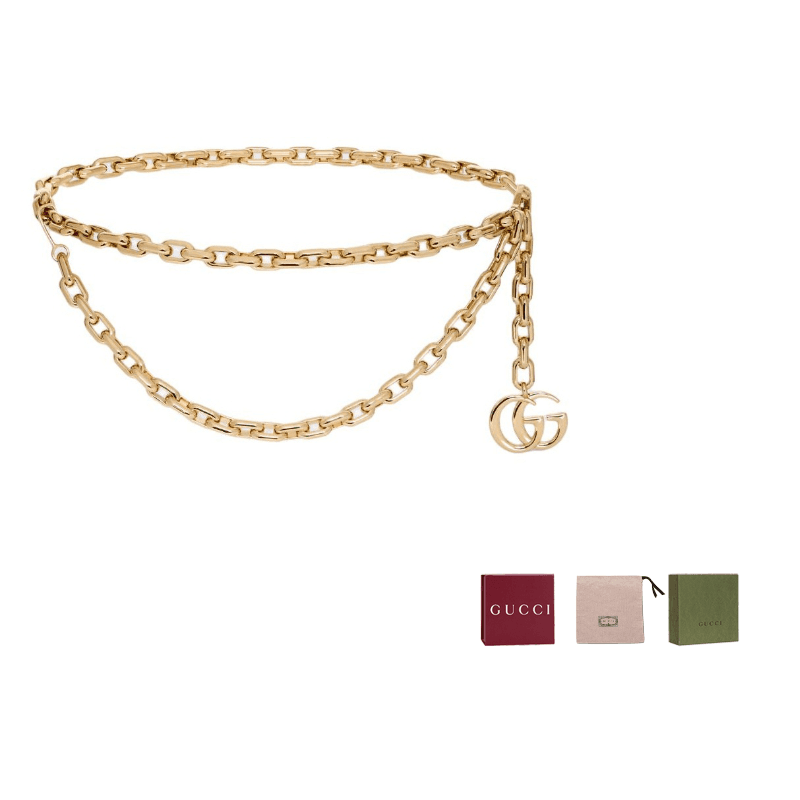 Gucci chain Gg belt Gold