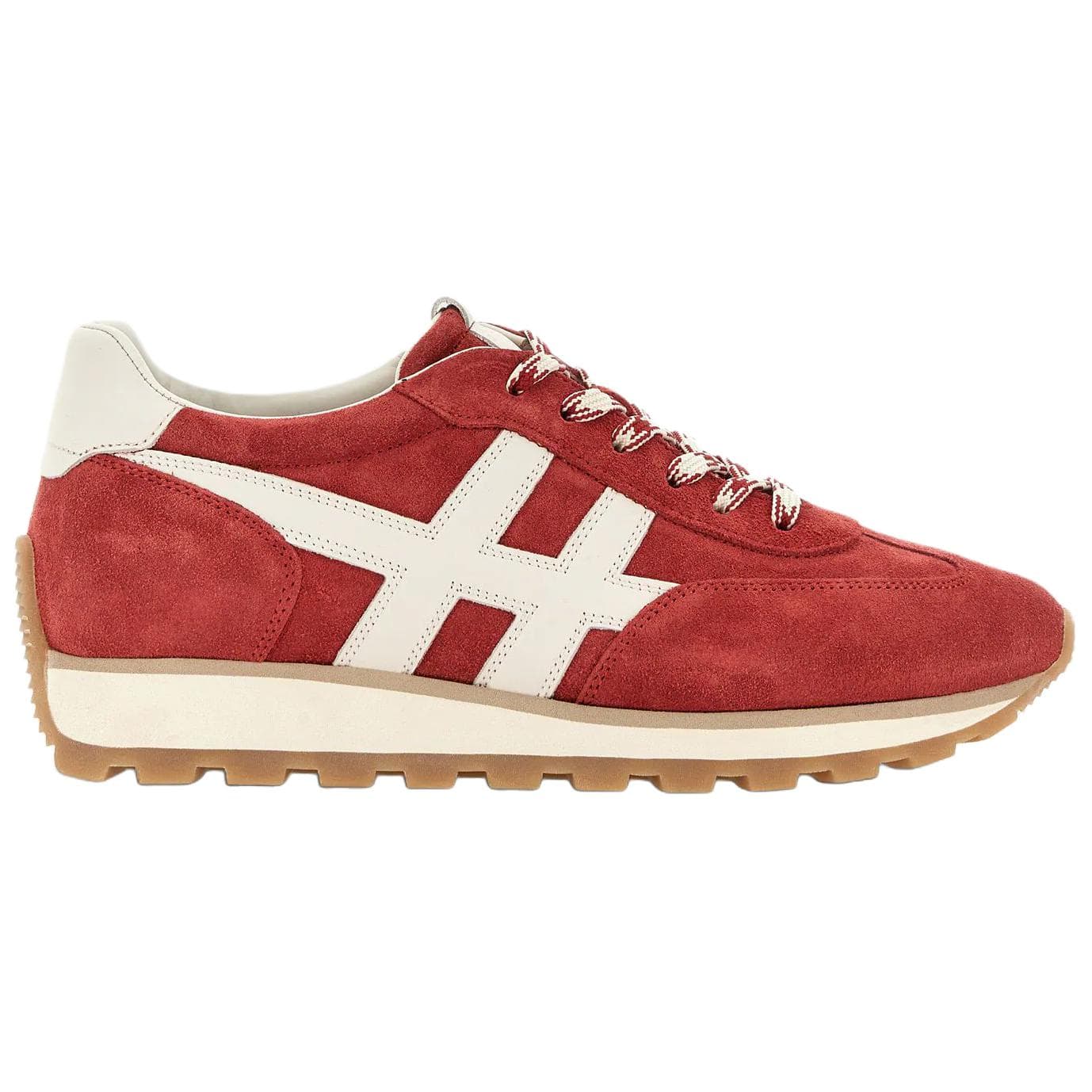 HOGAN 86er Leather, Suede 4cm Red