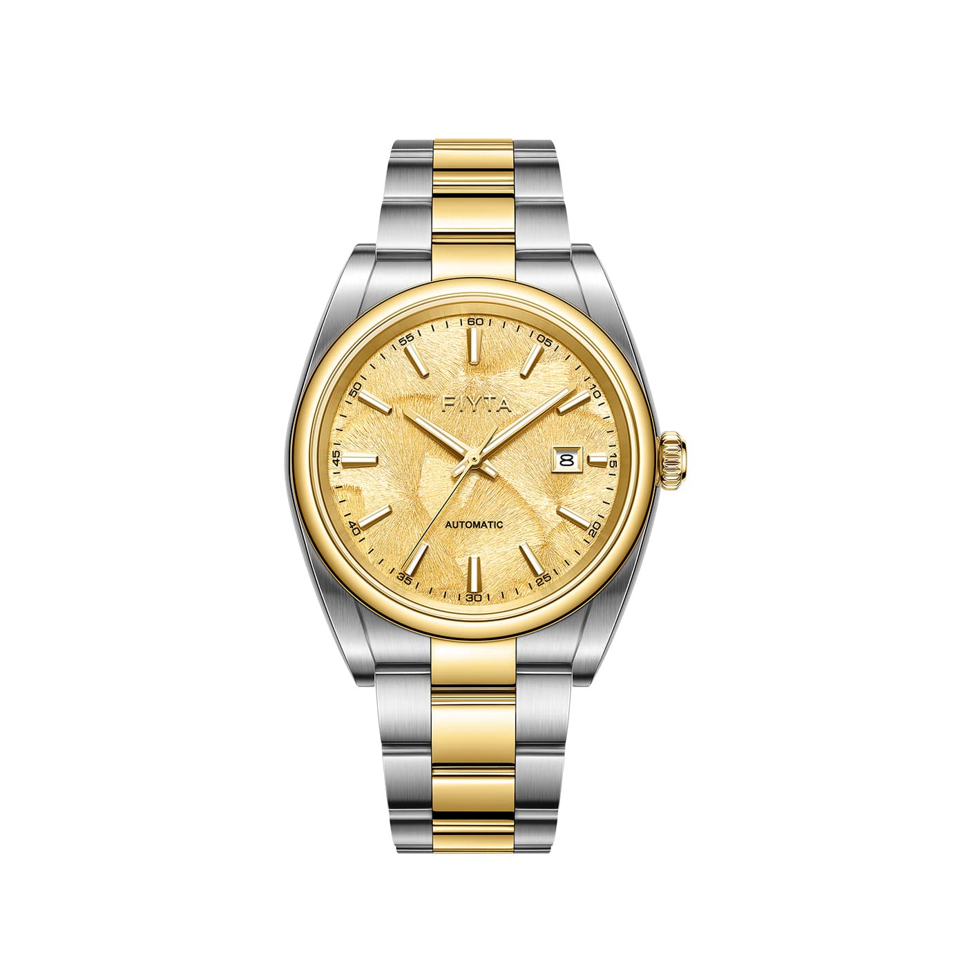 Fiyta Core Series Automatic Mechanical Movement Watch Gold Dial