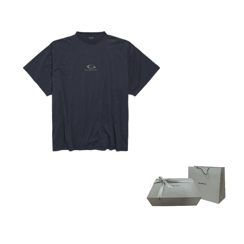 Balenciaga Logo Embroidered Oversized T Shirt