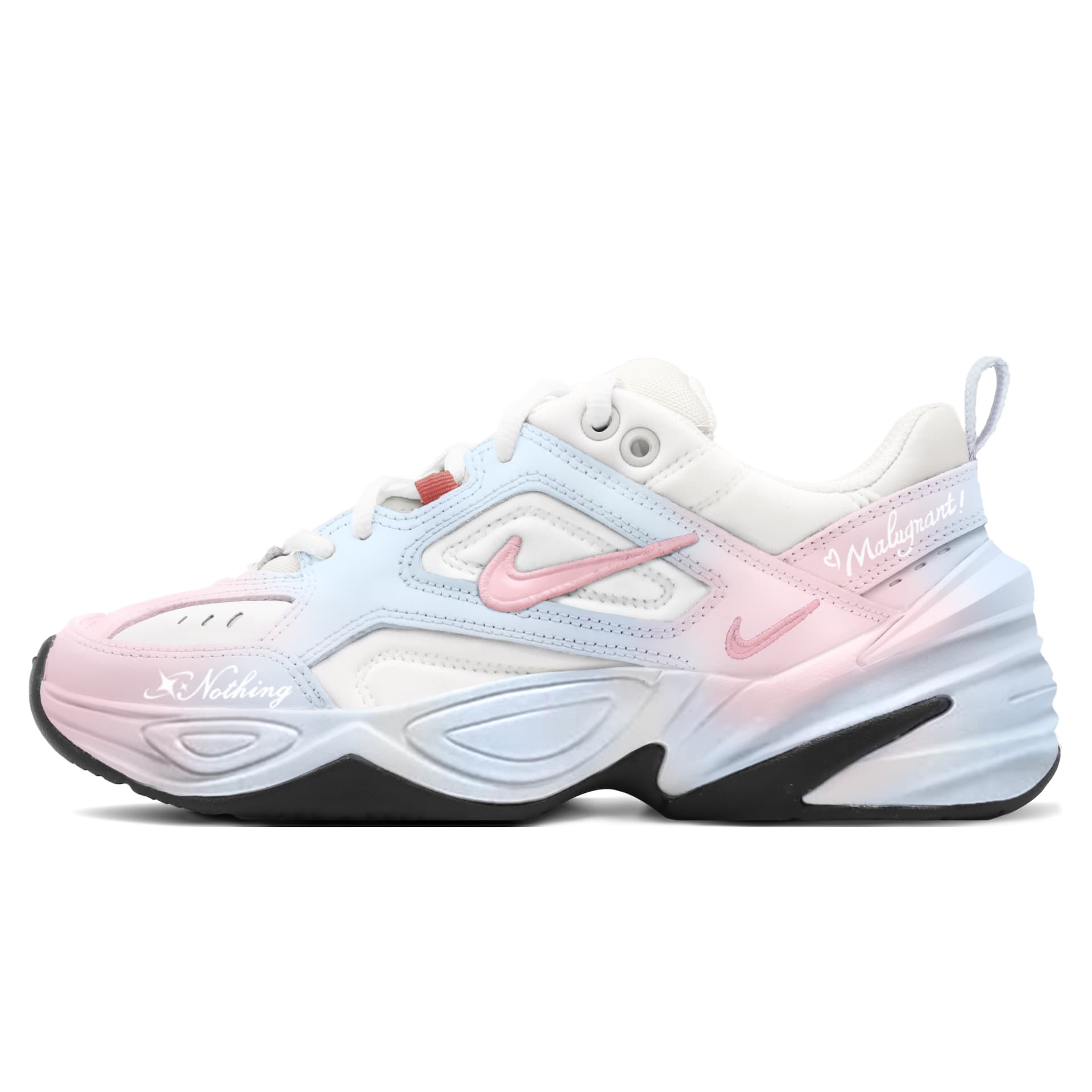 Nike M2K Tekno Urban Chic Style Pink Blue Height Increasing Height Increasing