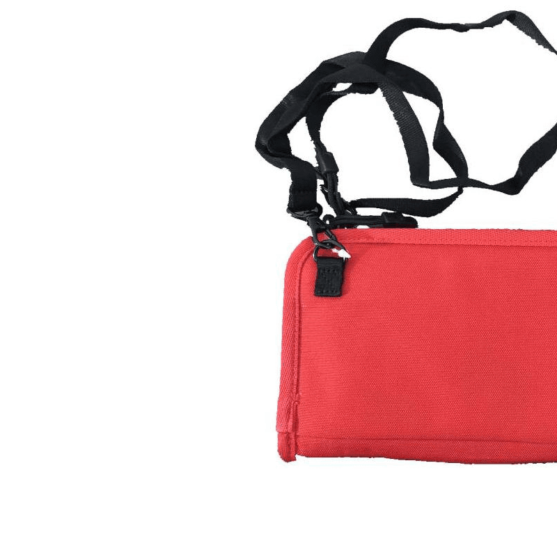 New Balance Fabric One Shoulder Crossbody Clutch Red