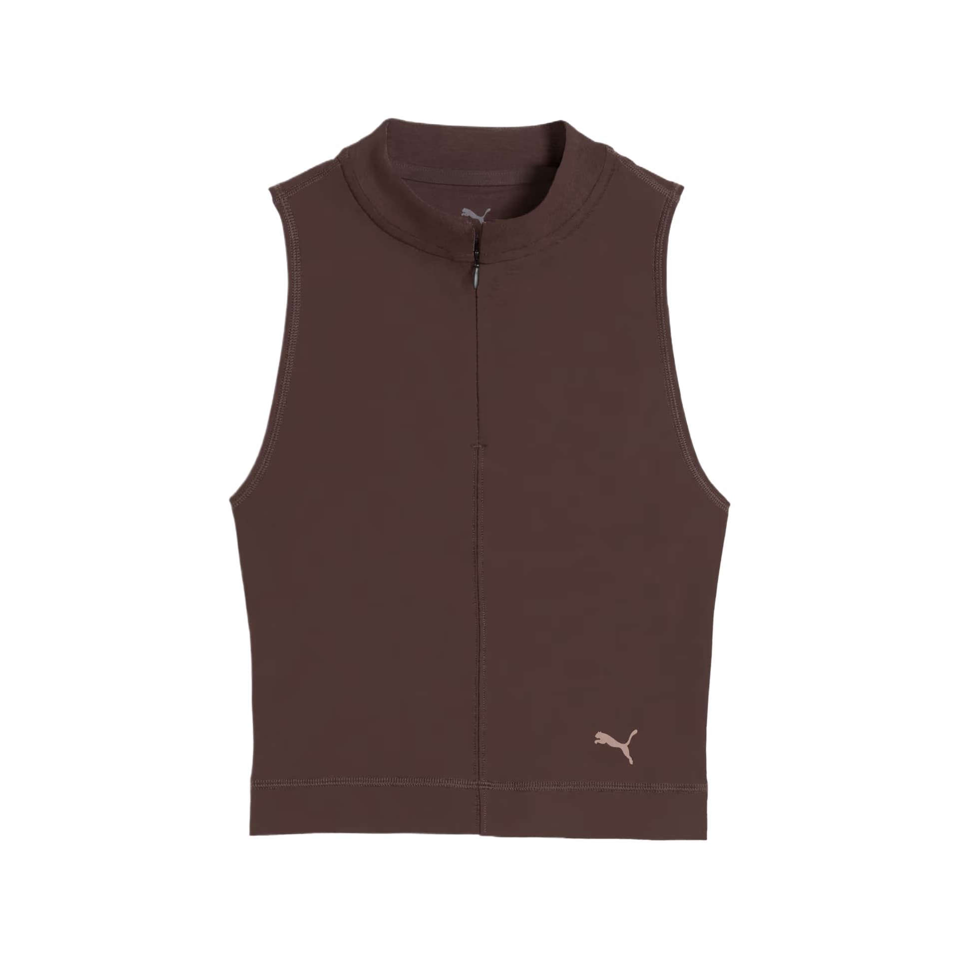 PUMA Sleeveless Sports Shirts Chocolates Brown Chocolates Brown